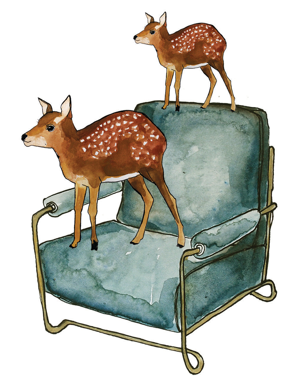 Deers on Chair