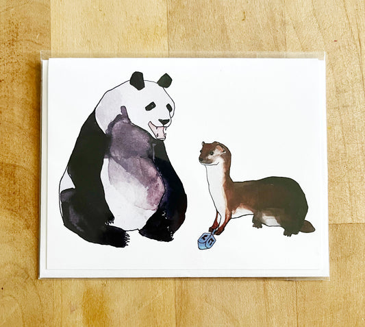 Panda and Weasel Dreidel