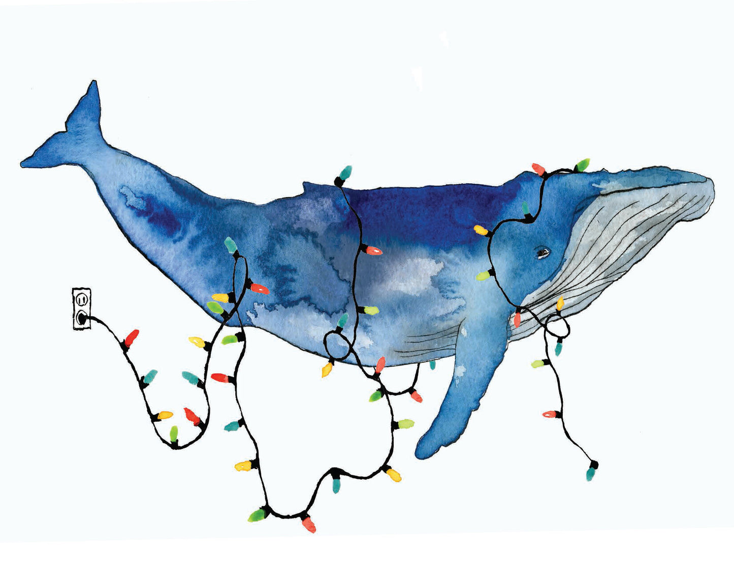 Whale Christmas Lights